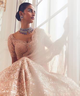 Pink Harnaaz Embroidered Lehenga Set 2