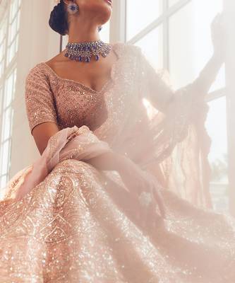Pink Harnaaz Embroidered Lehenga Set 3