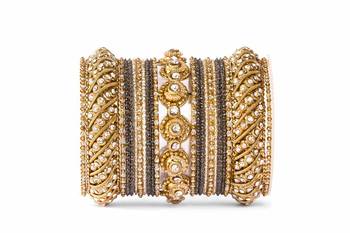 Black Zircon Bangles And Bracelets 1