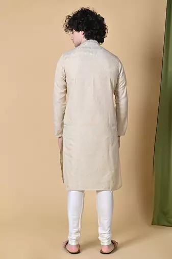Pista Jacquard Kurta Churidar Set for Men