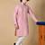 Maahii Fabs Peach Masulin Silk Kurta Churidar Set for Men