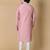 Maahii Fabs Peach Masulin Silk Kurta Churidar Set for Men