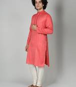 Maahii Fabs Maroon Rayon Cotton Kurta Churidar Set for Men