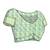 Light pista green cotton leaf print silver zari border saree with unstitched blouse piece