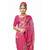 Pink lehariya print georgette party wear saree with blouse