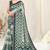 Light green cotton patola print coper zari border saree with unstitched blouse piece