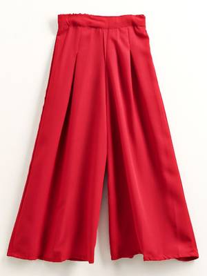 Striped Top With Palazzos- Black & Red 4