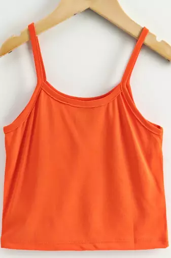 Printed Top With Dhoti Pants - Orange & Yellow