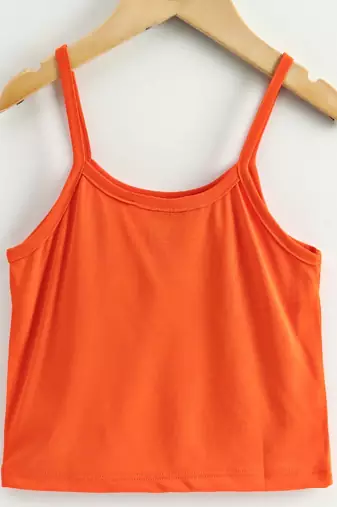Printed Top With Dhoti Pants - Orange & Yellow