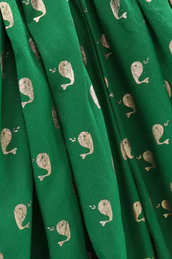 Printed Top & Dhoti Pants- Red & Green