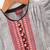 Stripes Peplum Top With Printed Dhoti Pants- Grey & Pink