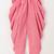 Stripes Peplum Top With Printed Dhoti Pants- Grey & Pink