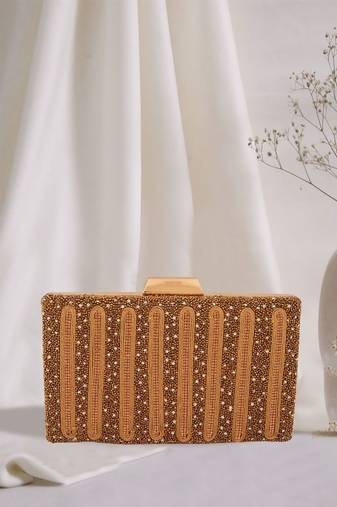 Bead & Stonework Embellished Entique Clutch
