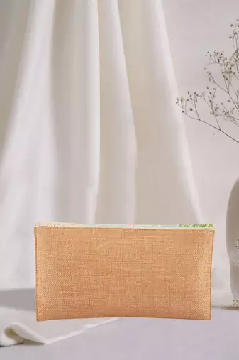 Floral Cutdana Embellished Beads Work Clutch