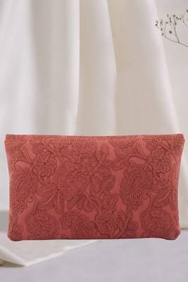 Embossed Faux Leather Clutch 2
