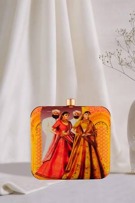 Digital Print Box Clutch 1
