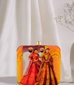 Digital Print Box Clutch
