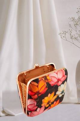 Floral Multi Digital Print Clutch 2