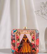 Floral Multi Digital Print Clutch