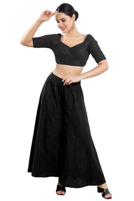 Padded Georgette Sweatheart Neck Blouse 5