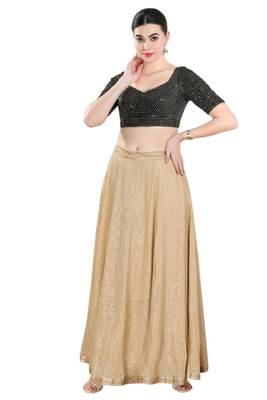 Padded Georgette Sweatheart Neck Blouse 5