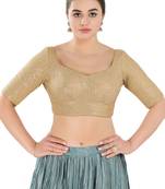 Padded Georgette Sweatheart Neck Blouse