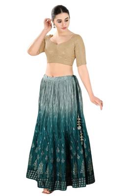 Padded Georgette Sweatheart Neck Blouse 5