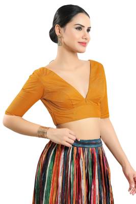 Padded Silk V-Neck Blouse 3