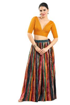 Padded Silk V-Neck Blouse 5