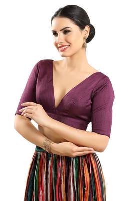 Padded Silk V-Neck Blouse 3