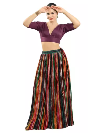 Padded Silk V-Neck Blouse