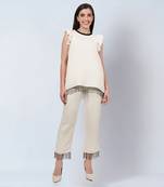 Off white linen co ord set