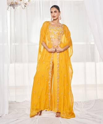Musturd sharara set 1