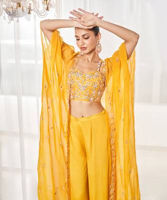 Musturd sharara set 2
