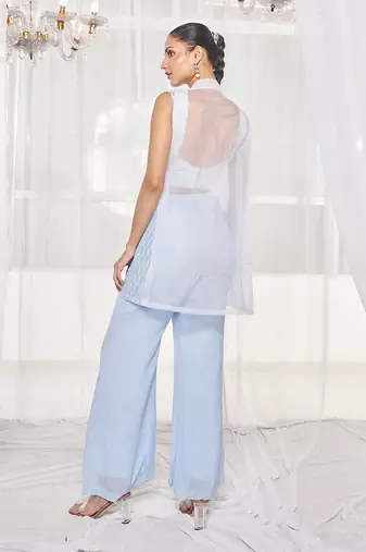 Powder blue pant set