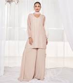 Dusty beige kurta set