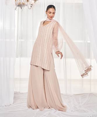 Dusty beige kurta set 2