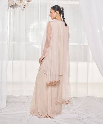 Dusty beige kurta set 4