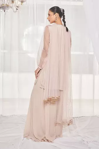 Dusty beige kurta set