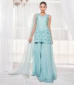 Candy blue kurta set