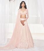 Light Pink Bridal Lehenga Set