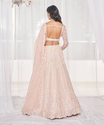 Light Pink Bridal Lehenga Set 4