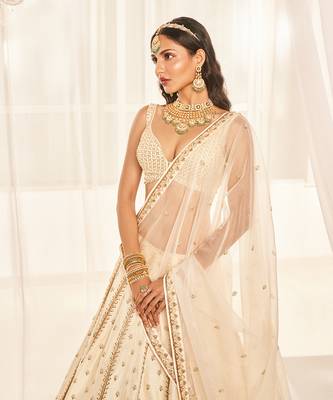 Ivory Bridal Lehenga Set 2