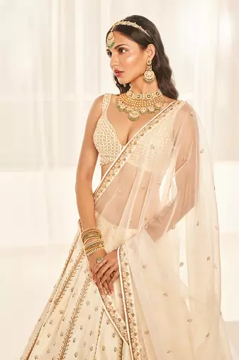 Ivory Bridal Lehenga Set