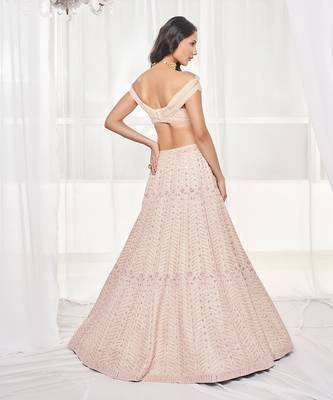 Dusty Beige Bridal Lehenga Set 2