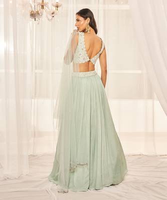 Turquoise Lehenga Set 3