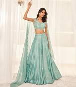 Candy Blue Lehenga Set
