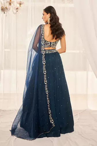 Teal Blue Lehenga Set