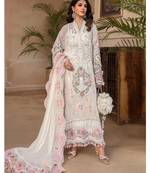 Long Pakistani Georgette suite with embroidery and diamond work 