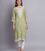 Pista Colour Designer Resham Work Partywear Kurti
